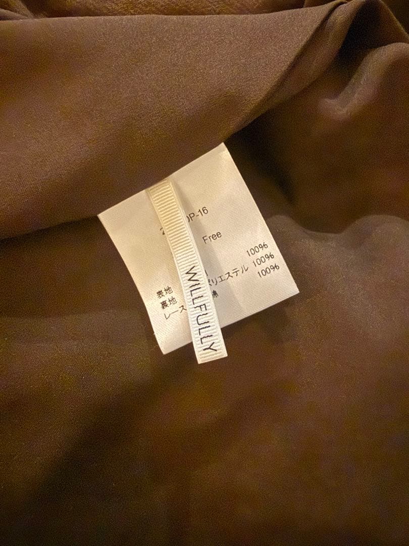 ワンピース willfully corduroy 2way tiered OP