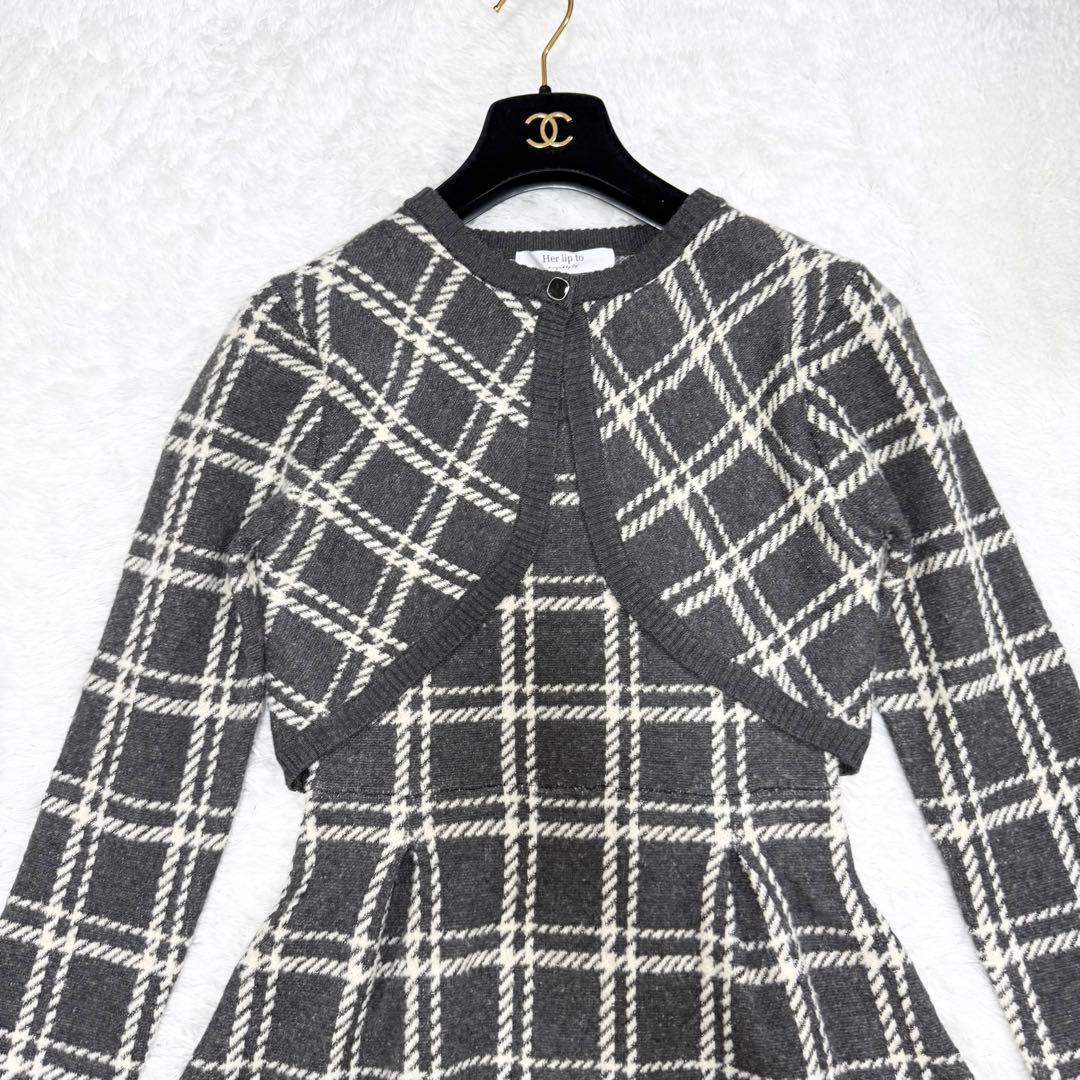 【美品✨】Pantheon Checked Knit Dress
