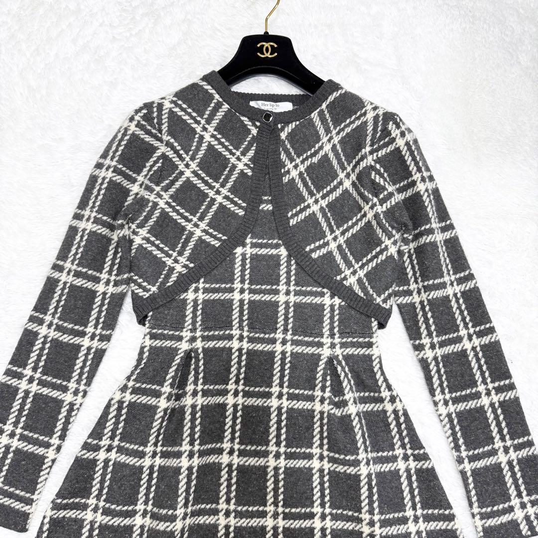 【美品✨】Pantheon Checked Knit Dress