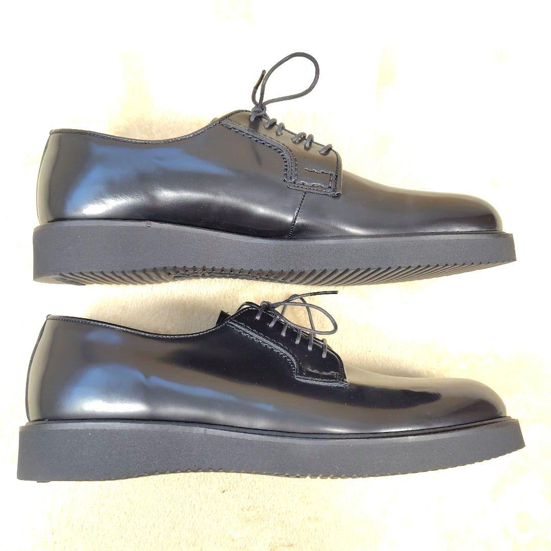 極美品 ハルタ ポストマンシューズ ビブラムソール 711P ブラック 27.5