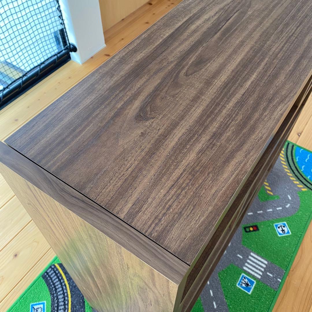 高さ88cm 本棚 棚 収納棚 ラック 伸縮ラック ロータイプ ブラウン