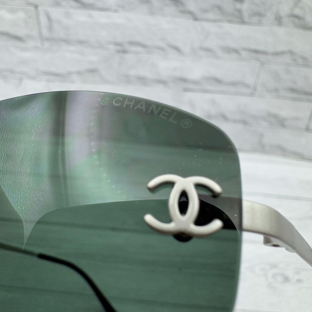 【極美品】CHANEL サングラス リムレス 4002 ココマーク