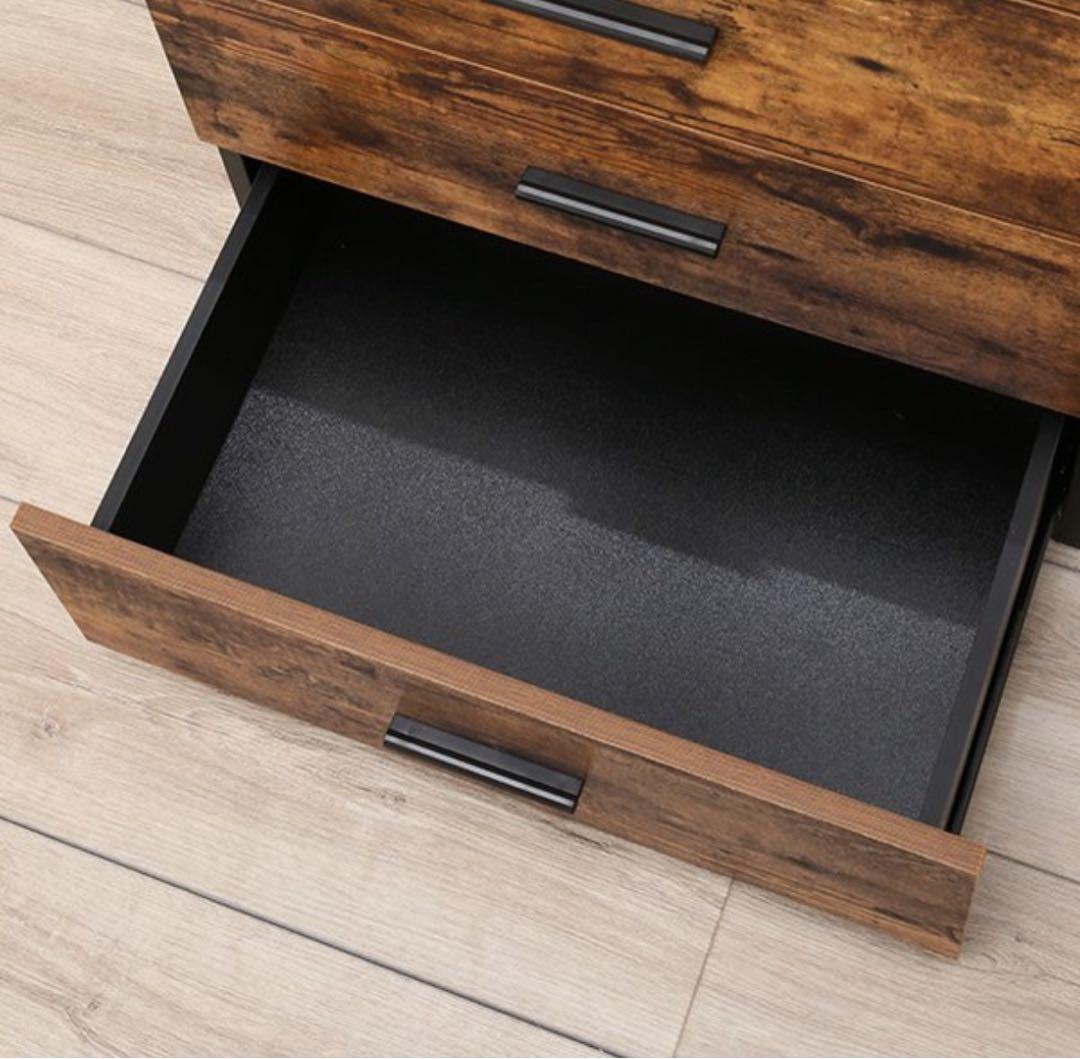 ダークブラウン 木製 チェスト 引き出し ニトリ 1台