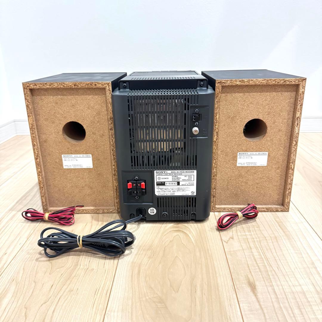 【動作確認済】 SONY CMT-M35WM ミュージックコンポ　ミニコンポ