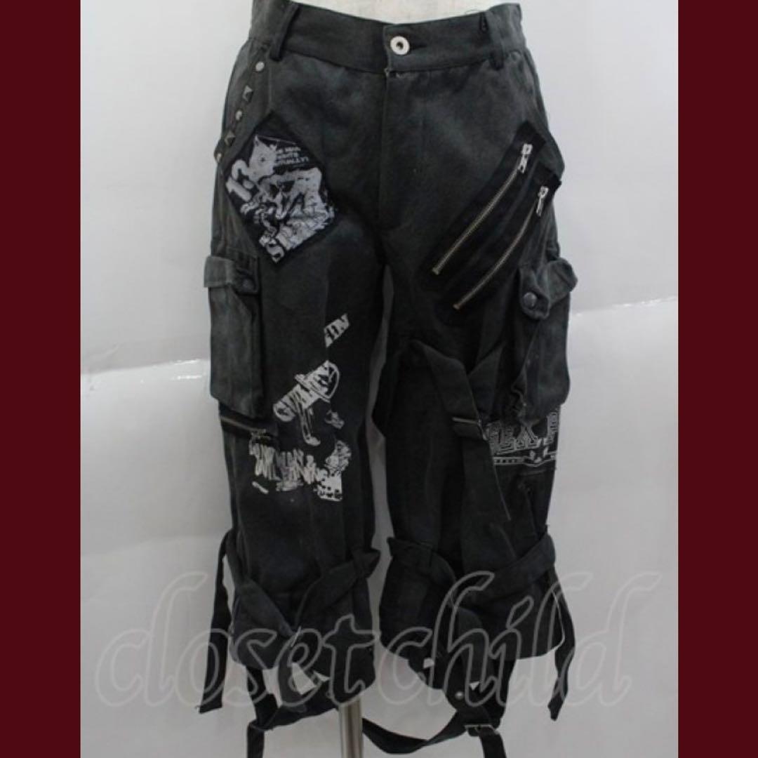 SEX POT ReVeNGe ボンテージハーフパンツ グレー