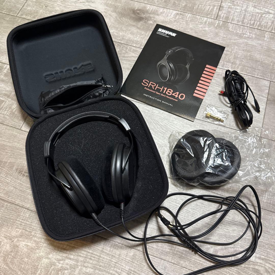 SHURE SRH1840 プロフェッショナル オープンバック ヘッドホン