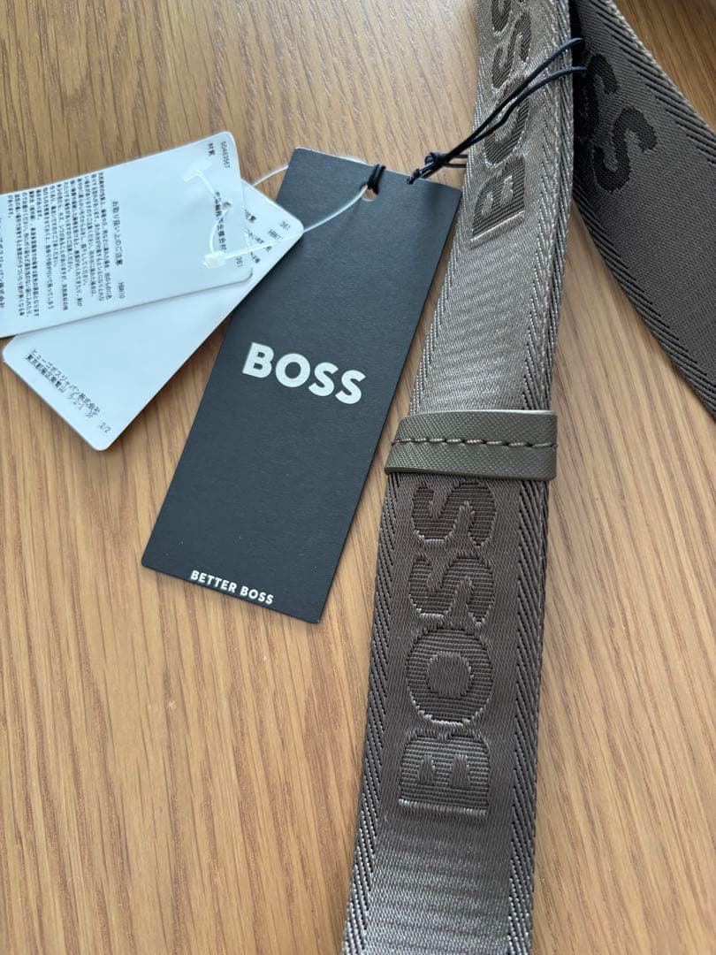 BOSS ブラック ショルダーバッグ