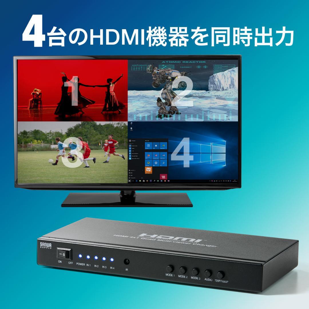 サンワサプライ 画面分割 HDMI切替器 400-SW030