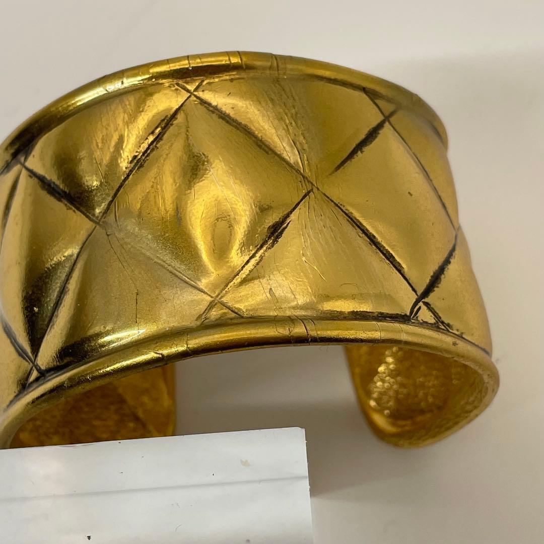 専用❗️CHANEL✨シャネル　刻印あり　ココマーク　マトラッセ　バングル