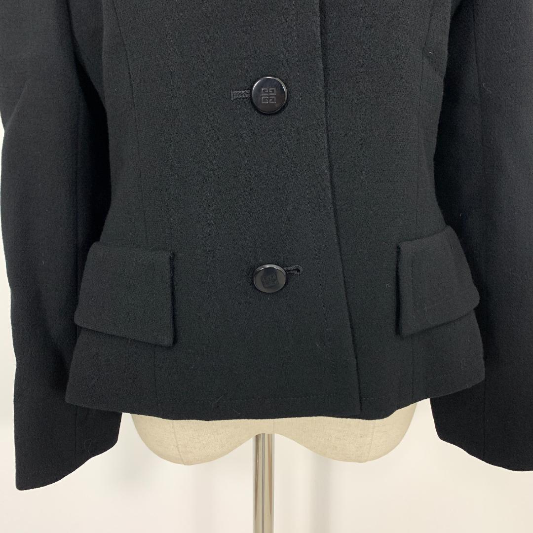 LA8348 ジバンシースカートスーツ セットアップ 黒 ウール100％ 10