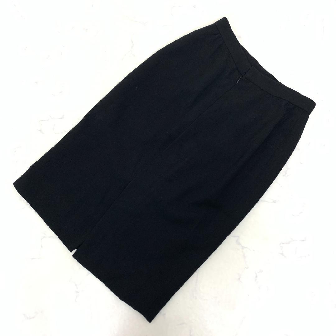 LA8348 ジバンシースカートスーツ セットアップ 黒 ウール100％ 10