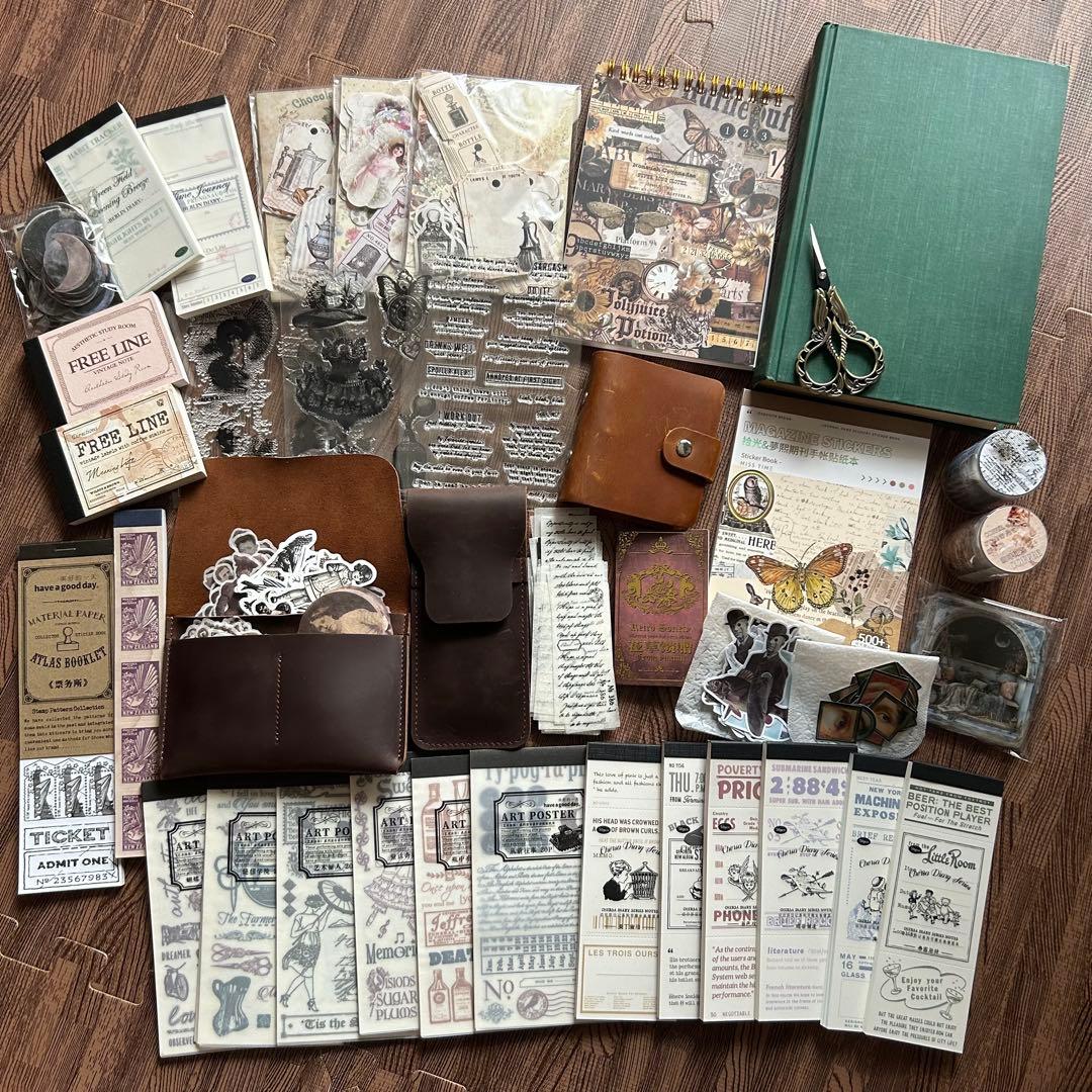 hiyoko@ コラージュ素材まとめ売り◆クリアスタンプ・ノート