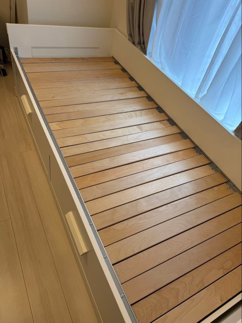 IKEA BRIMNES デイベッドフレーム ホワイト 80x200 cm