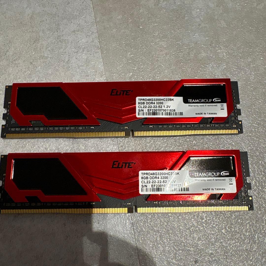 DDR4 3200 16GB 8GB×2 TEAMGROUP Elite