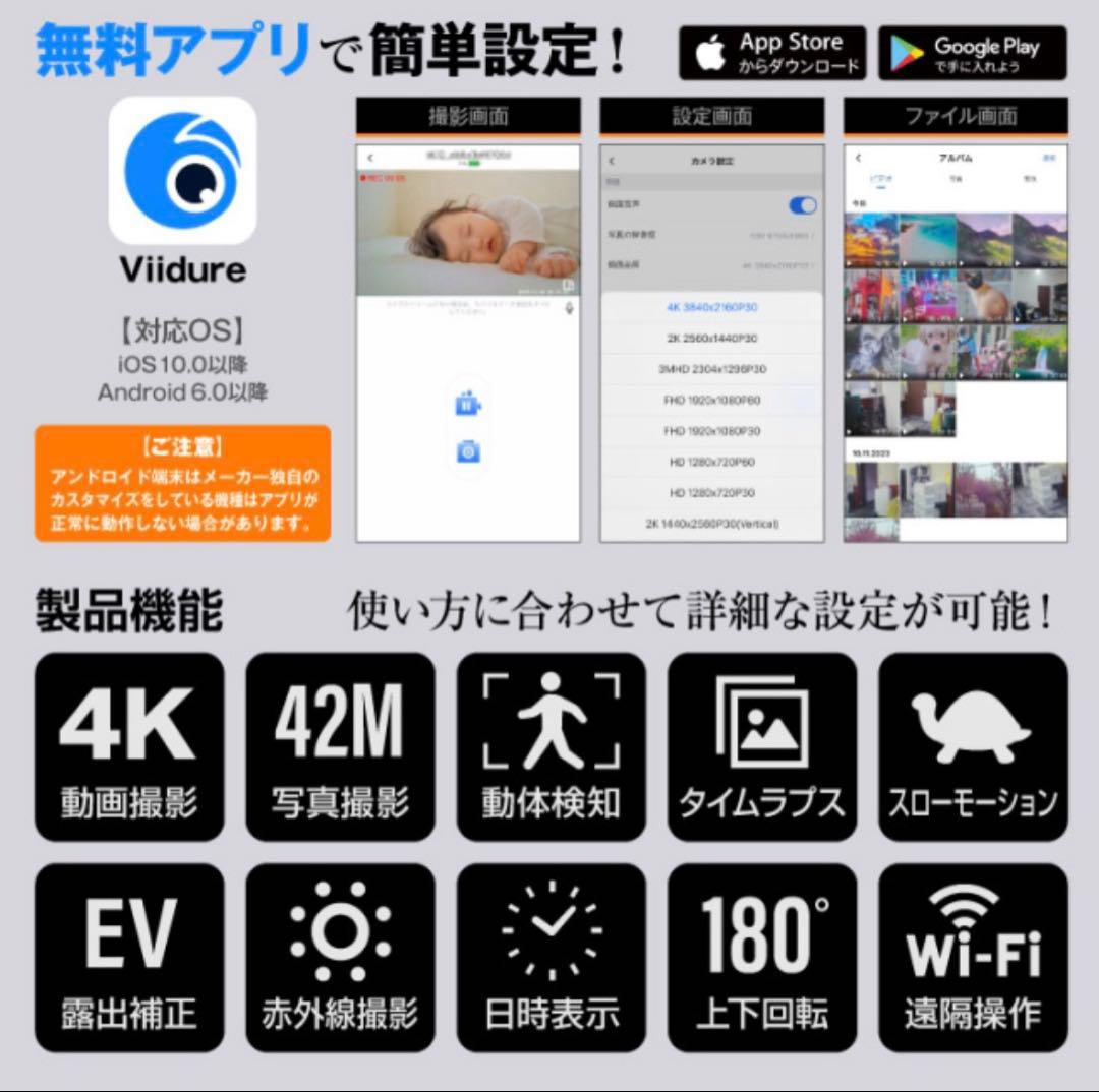 GX-121 ペンクリップビデオカメラ 4K