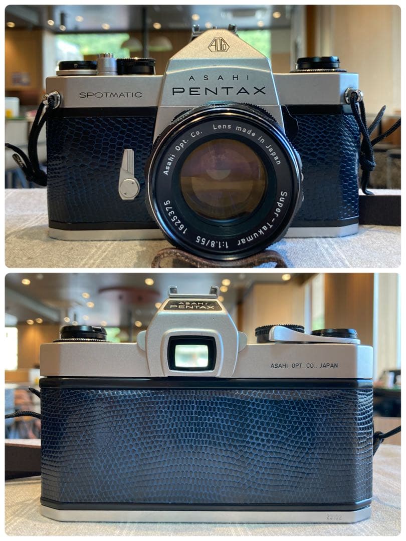 ★pentax sp ＊ブルー・リザード本革外装★完動＊美品＊初期保証＊作例必見