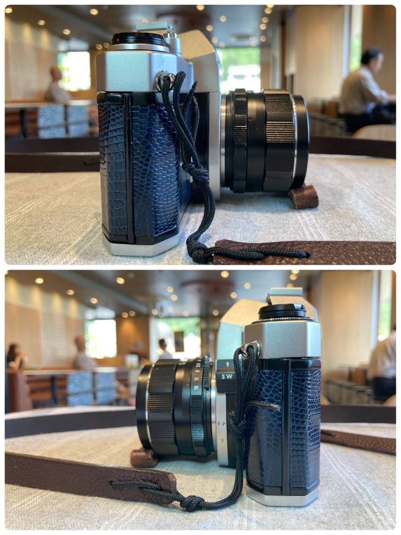 ★pentax sp ＊ブルー・リザード本革外装★完動＊美品＊初期保証＊作例必見