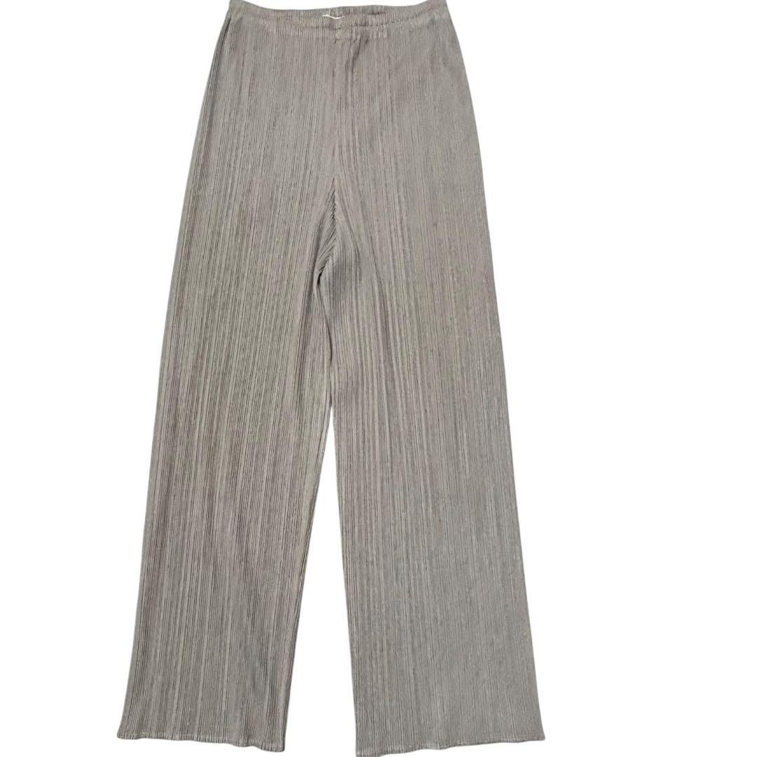 ISSEI MIYAKE プリーツパンツ グレー