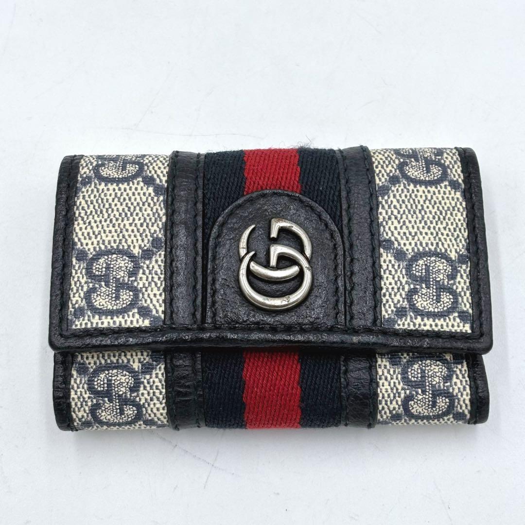 【専用】GUCCI グッチ オフィディア GGマーモント　レザー６連キーケース