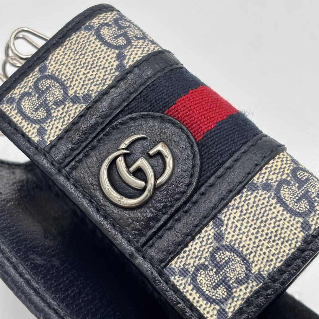 【専用】GUCCI グッチ オフィディア GGマーモント　レザー６連キーケース