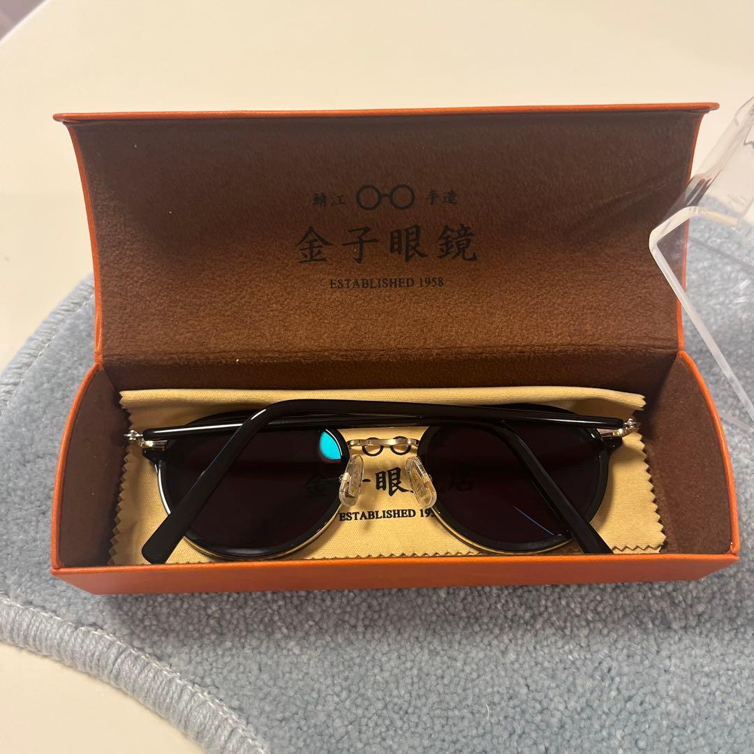 【naoya 】 金子眼鏡　サングラス　KS-006 BK1 度無し