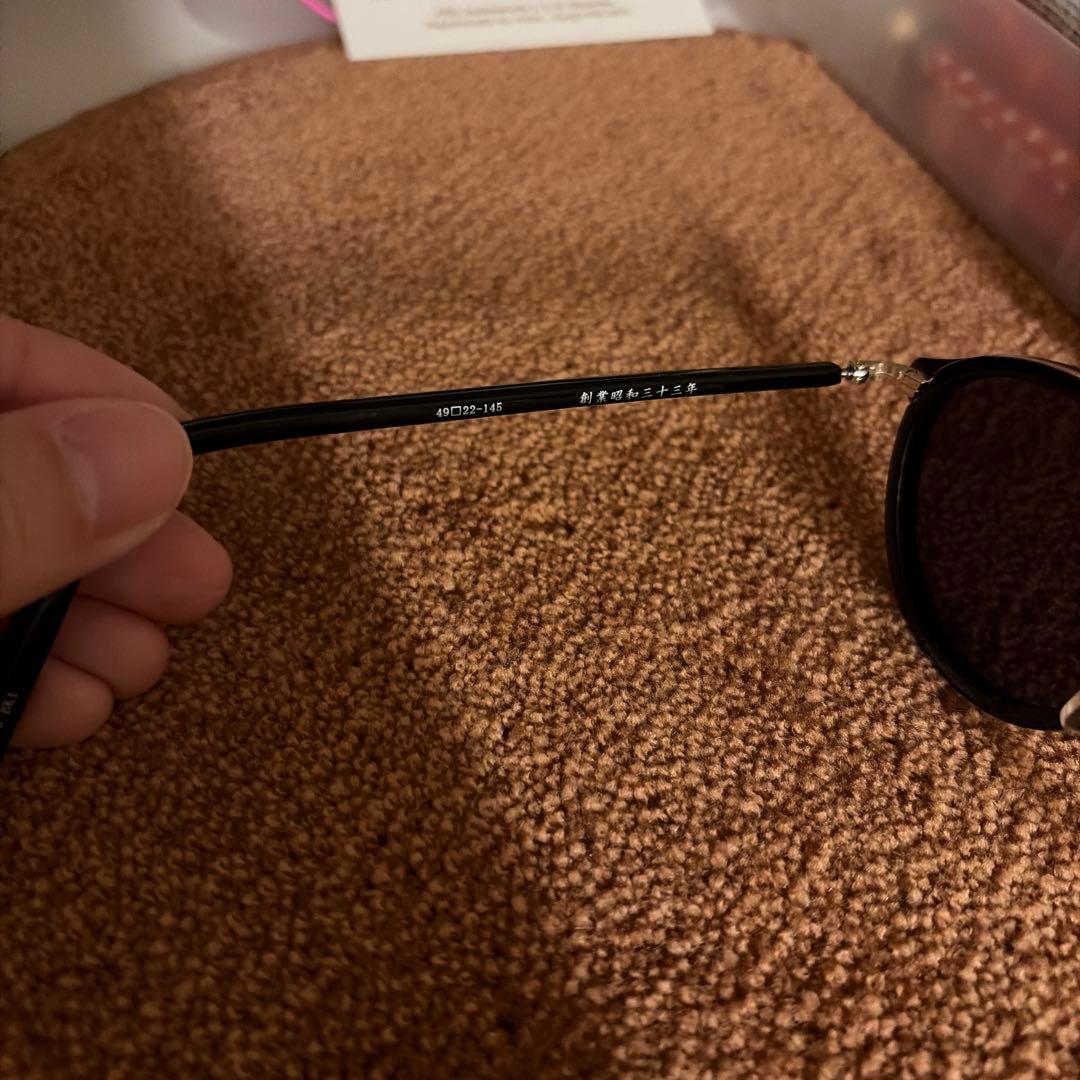 【naoya 】 金子眼鏡　サングラス　KS-006 BK1 度無し