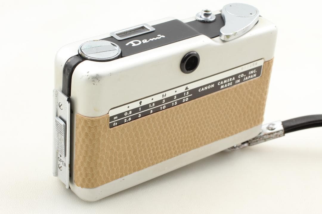 【整備済　美品】ベージュ　Canon demiハーフカメラ　露出計ok＃1317