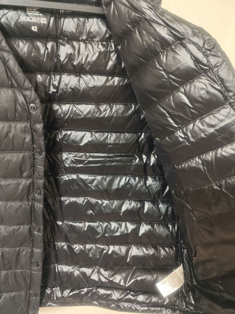 DANTON ダントン インナー ダウンベスト 黒 42(メンズL相当)