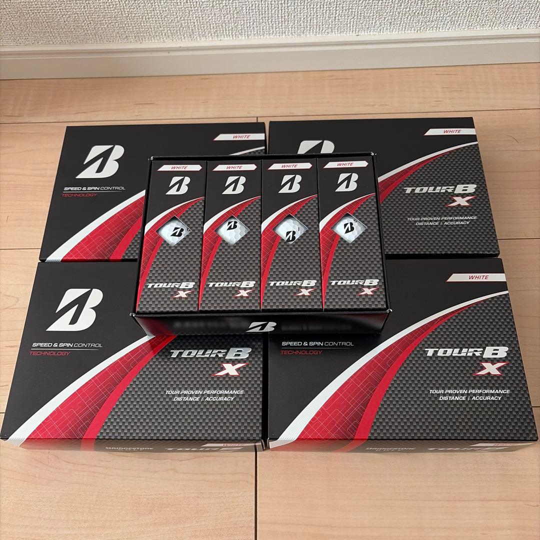 ブリヂストン TOUR B X ホワイト5ダース　おまけ付