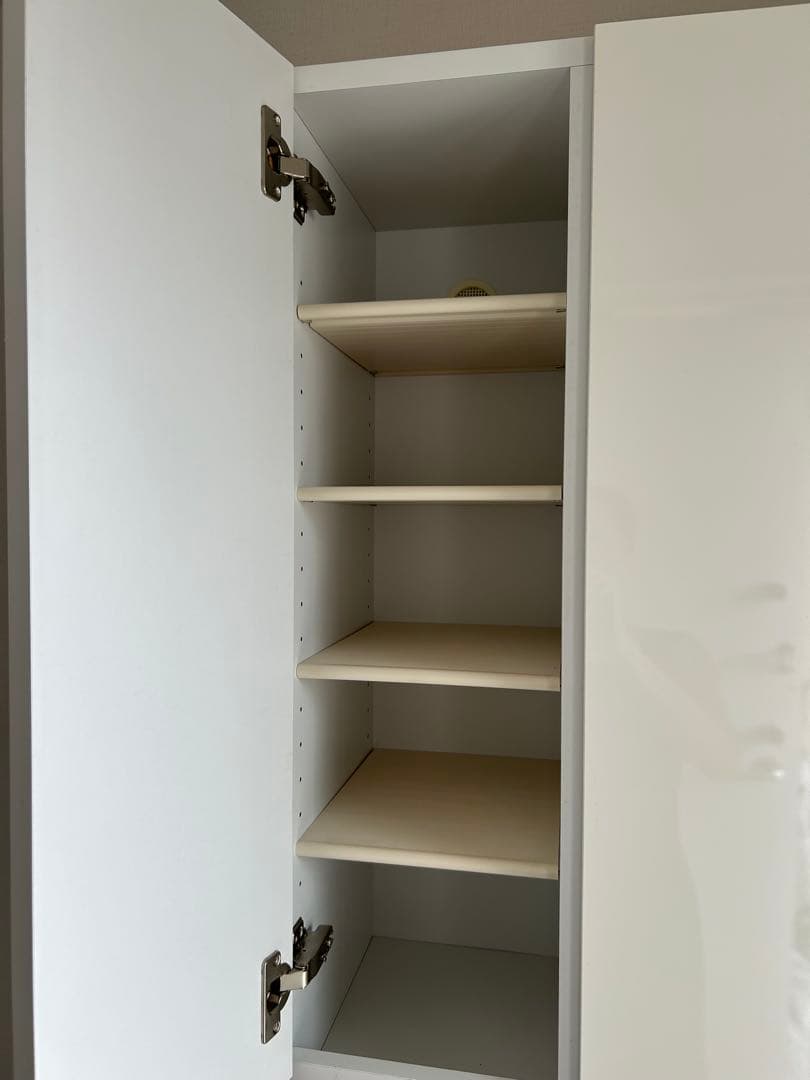 大川家具　シューズボックス　ハイタイプ　ホワイト　幅75cm