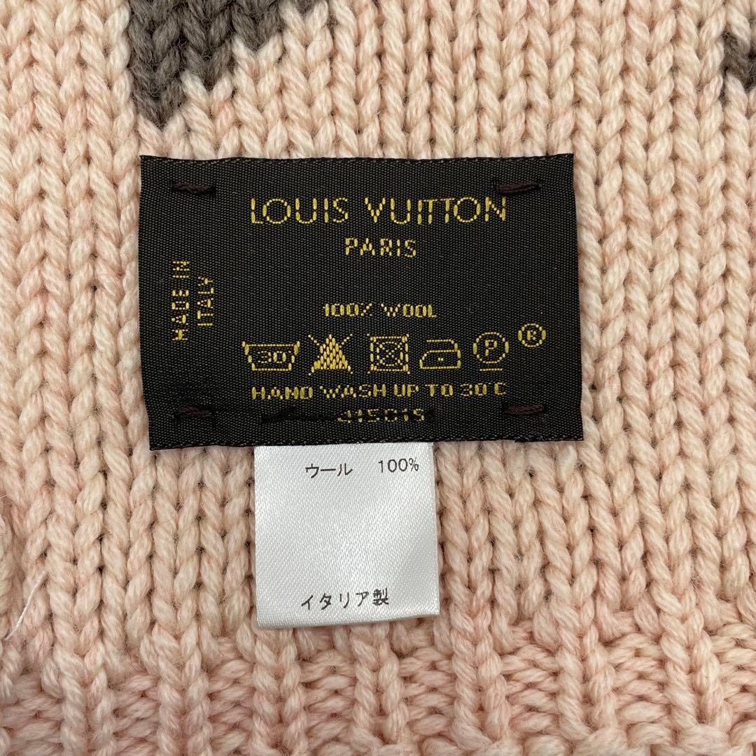 【極美品】ルイヴィトン　スヌード　モノグラム　ピンク