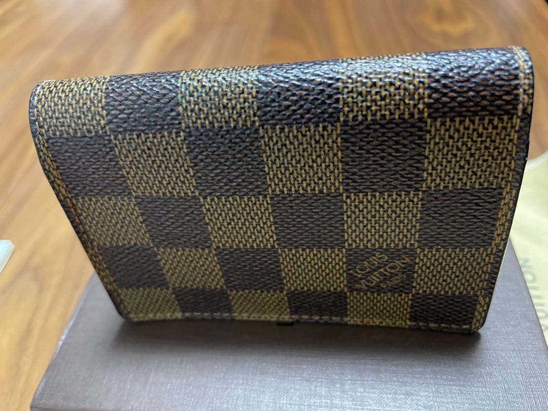 【美品箱付】LOUIS VUITTON ダミエ 名刺入れ