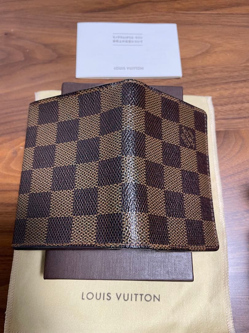 【美品箱付】LOUIS VUITTON ダミエ 名刺入れ