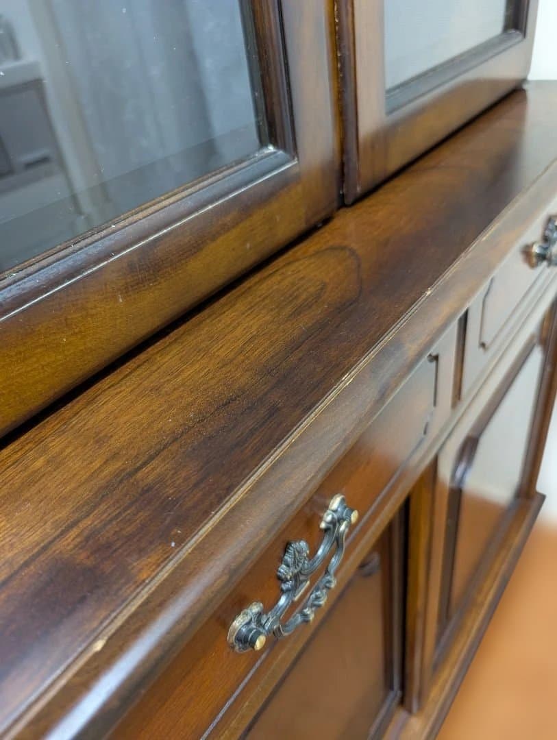 食器棚 カリモク　コロニアル　飾り棚 収納棚 本棚