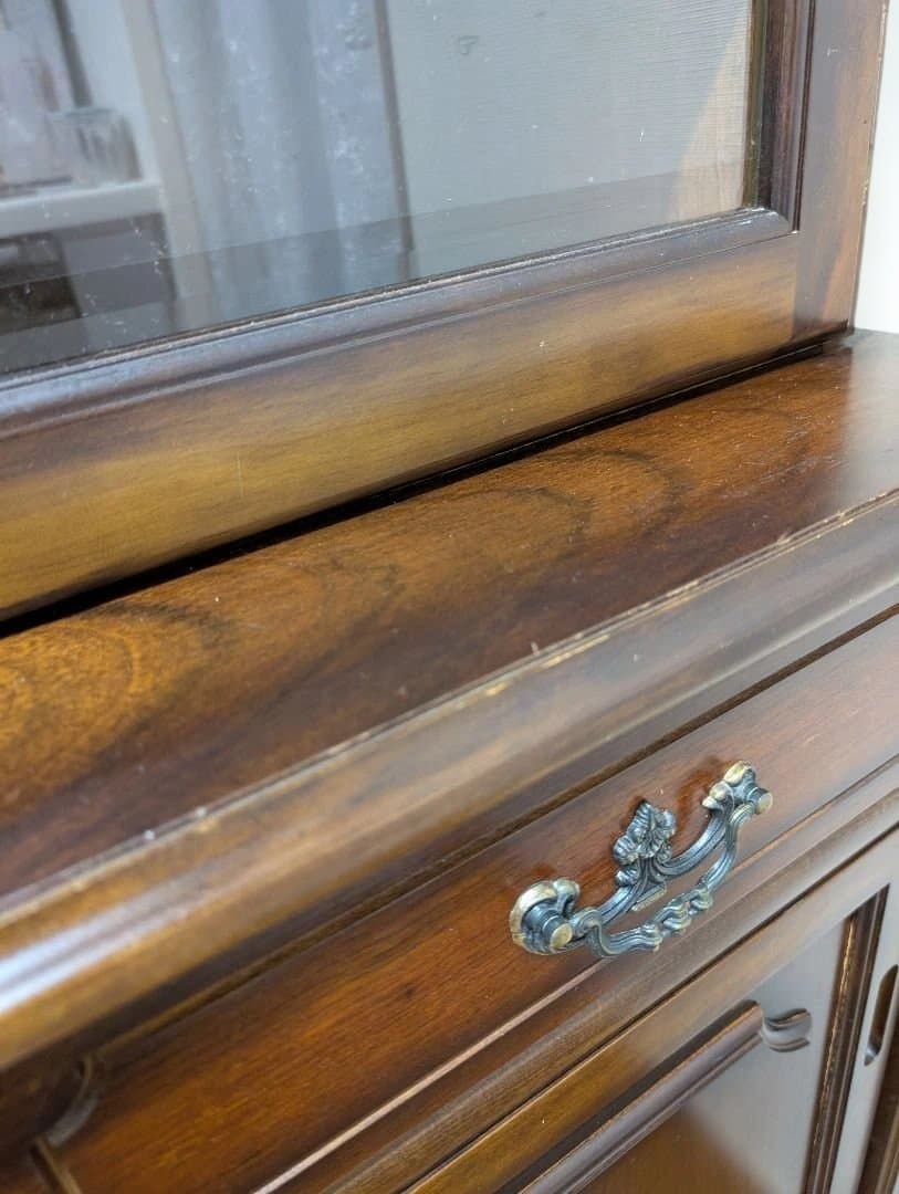 食器棚 カリモク　コロニアル　飾り棚 収納棚 本棚