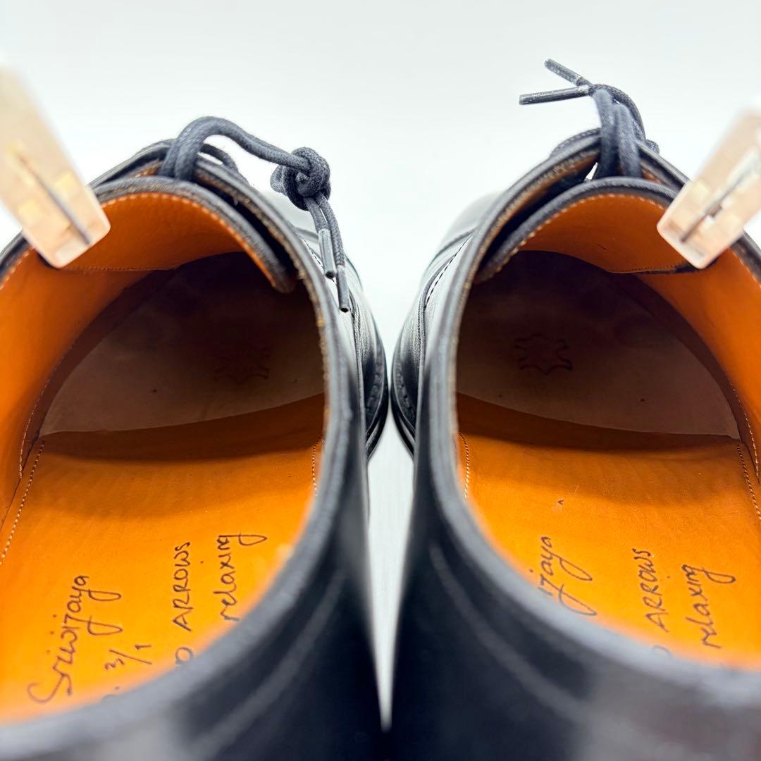 【極美品】ジャランスリウァヤ ストレートチップ 27cm ブラック 内羽根 革靴