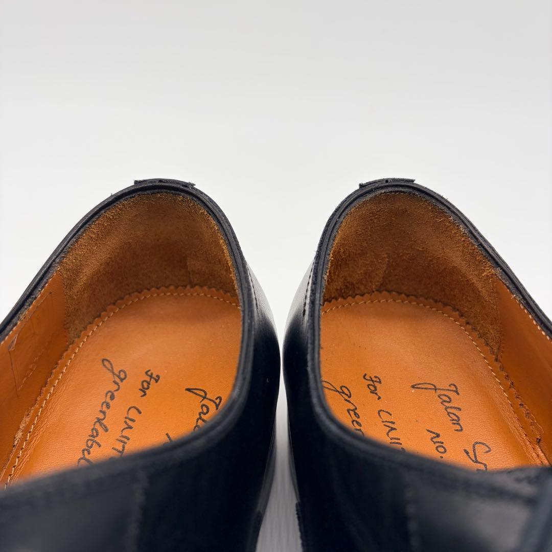 【極美品】ジャランスリウァヤ ストレートチップ 27cm ブラック 内羽根 革靴