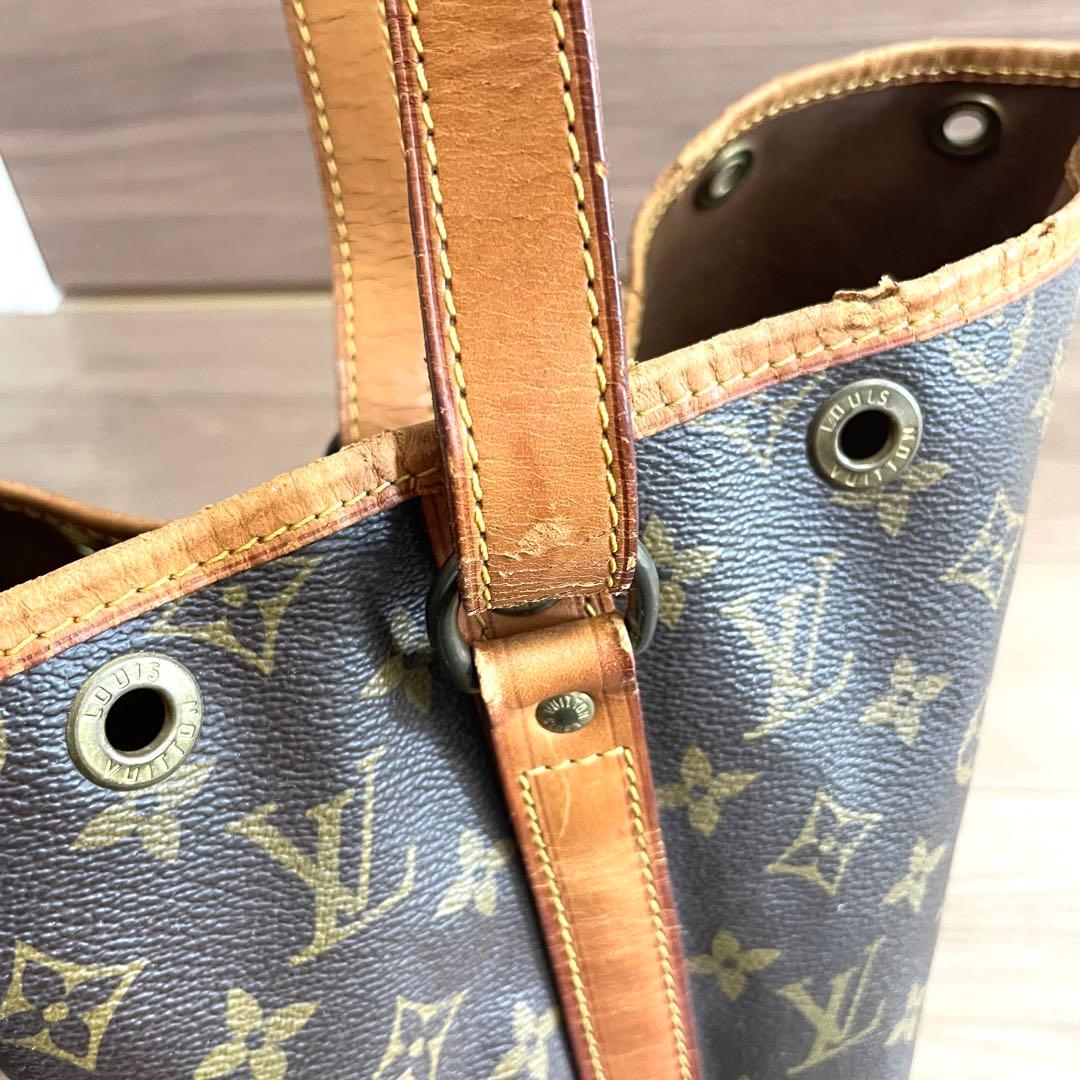 ルイヴィトン　ショルダーバッグ　ノエ　モノグラム　ブラウン　ヌメ革　廃盤