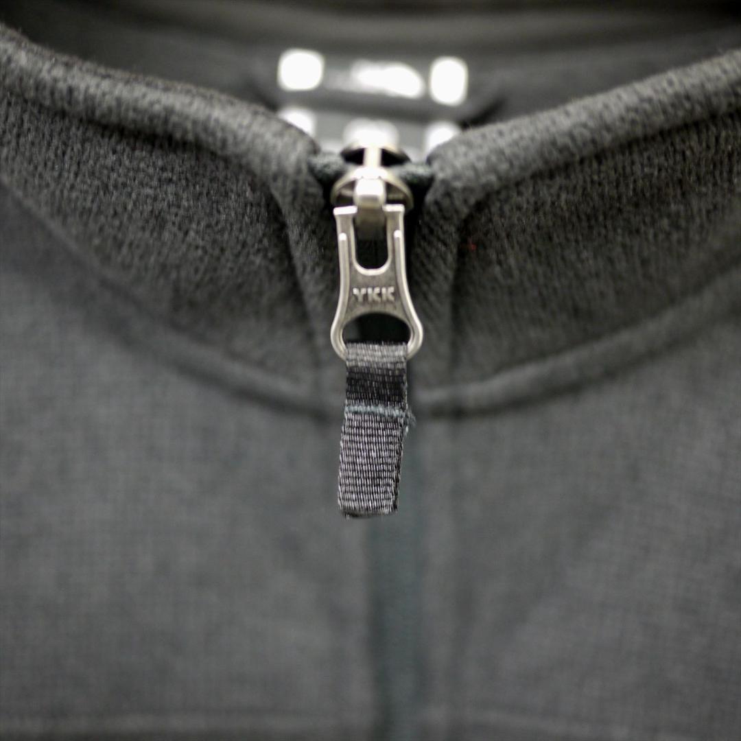 US限定 新品 ノースフェイス フルジップ ベスト M 肉厚 ニット 裏フリース