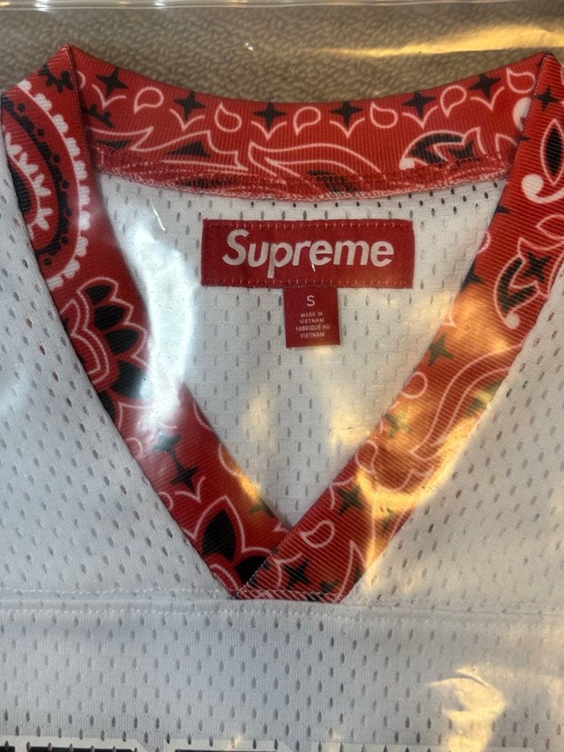 シャツ Supreme Bandana Football Jersey WHITE