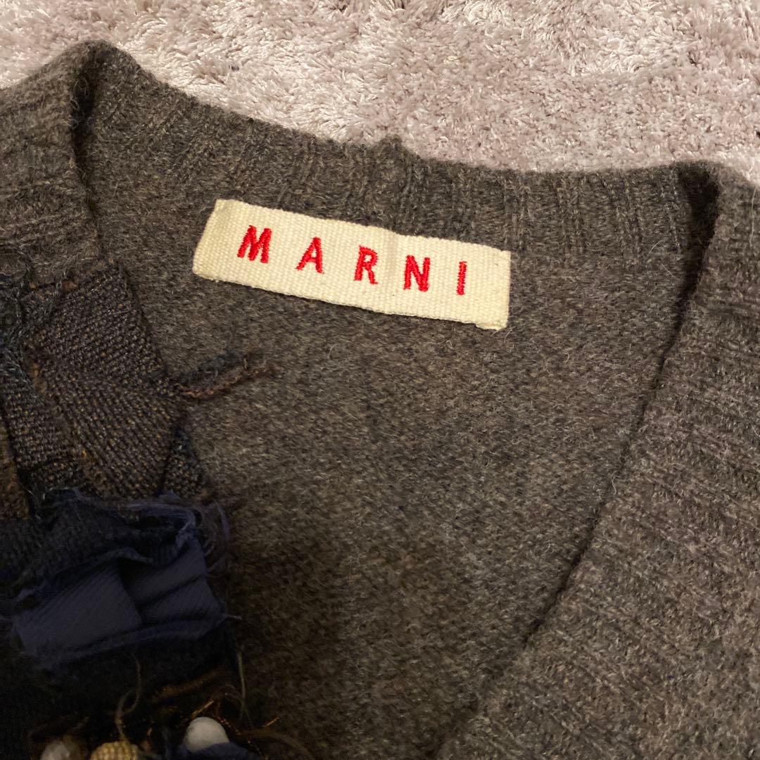 【MARNI 】モチーフ付きカーディガン 38