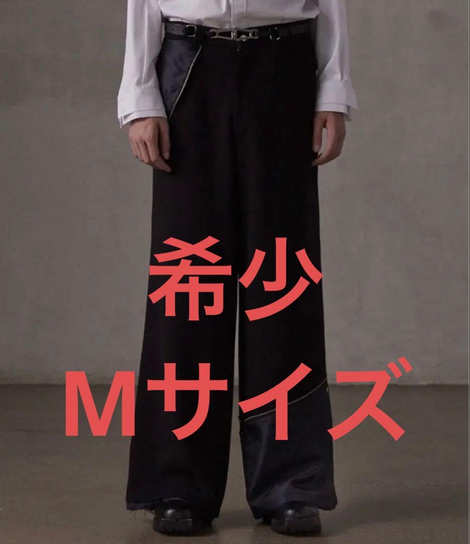 【GRANCY】リバース レイヤードデザイン スラックス ブラック M 完売品