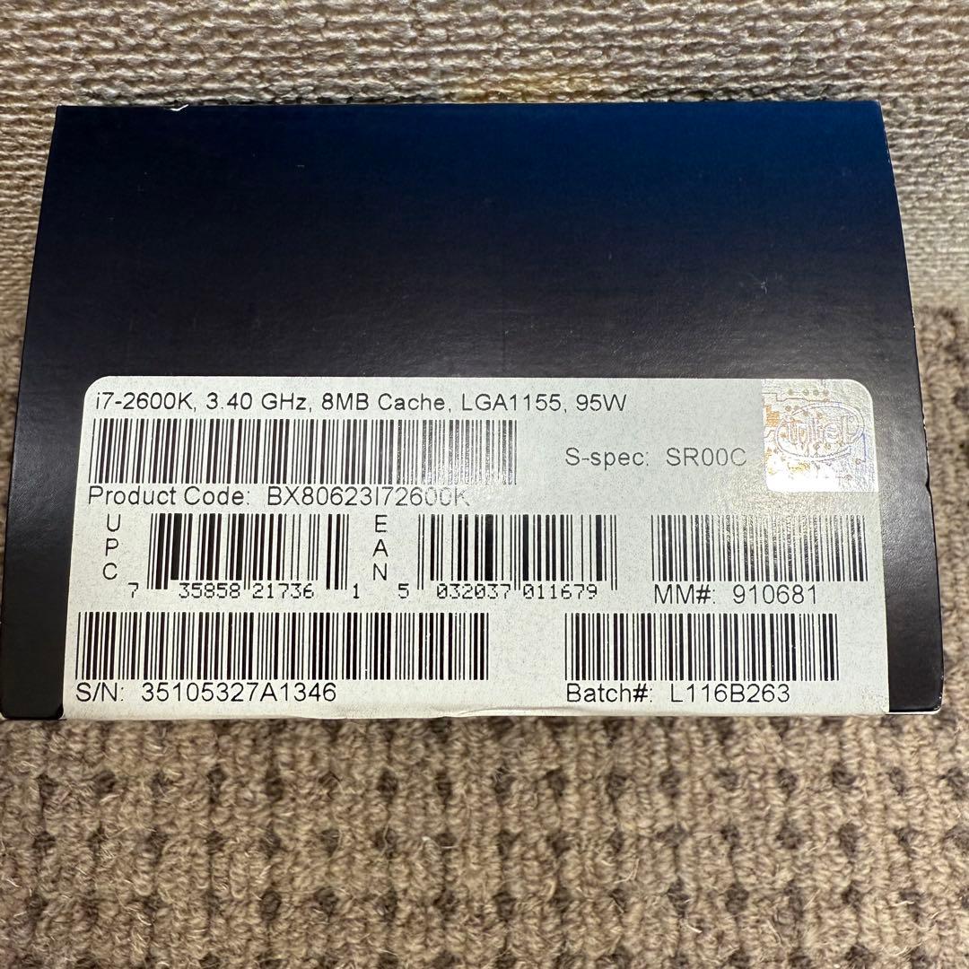 未開封品 intel core i7 2600K インテル CPU