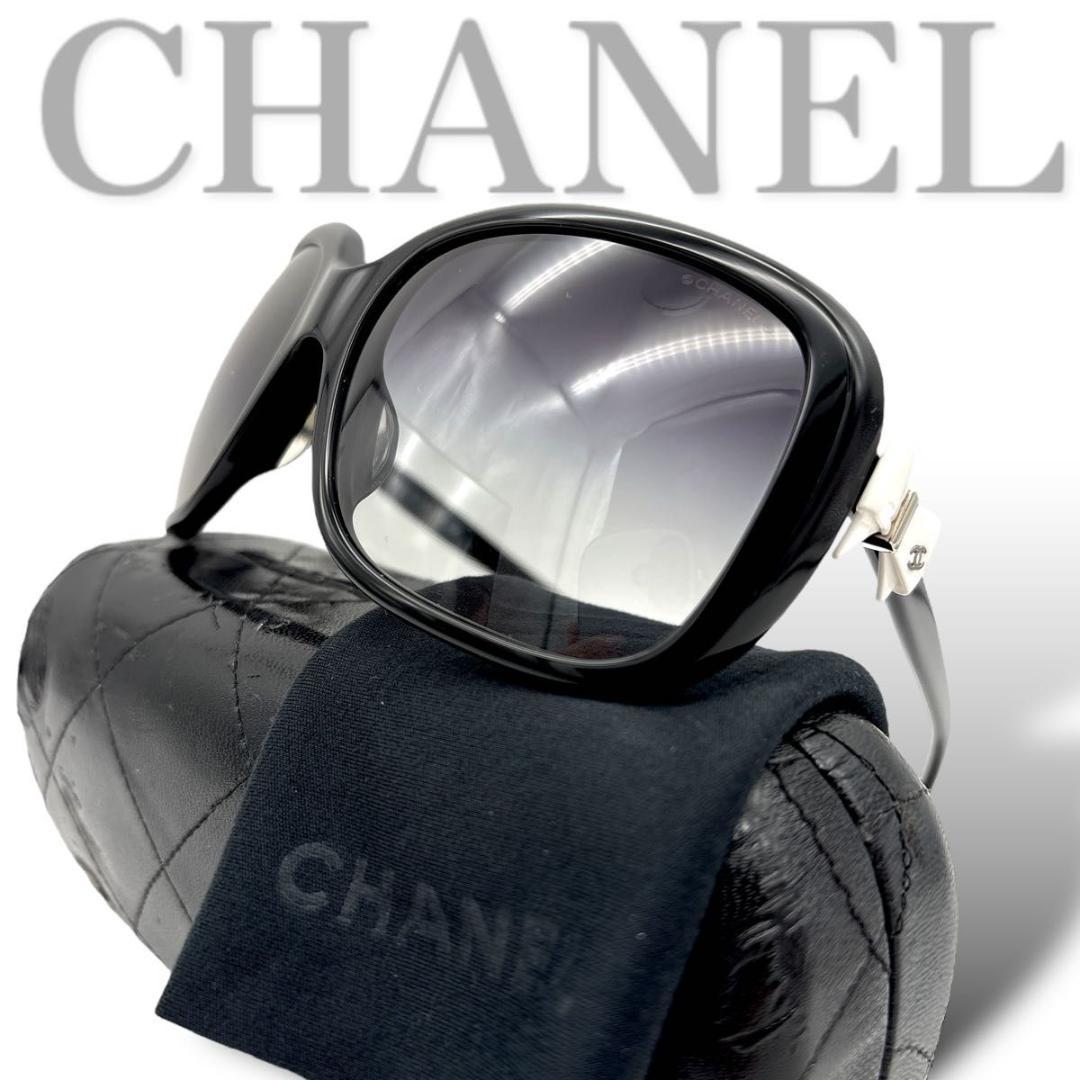 【美品】CHANEL sunglasses case coco ribon