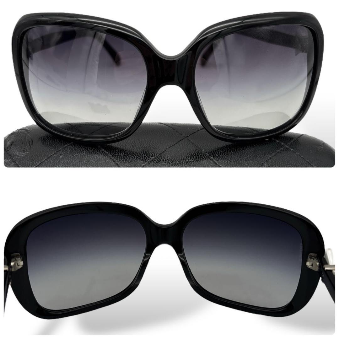 【美品】CHANEL sunglasses case coco ribon