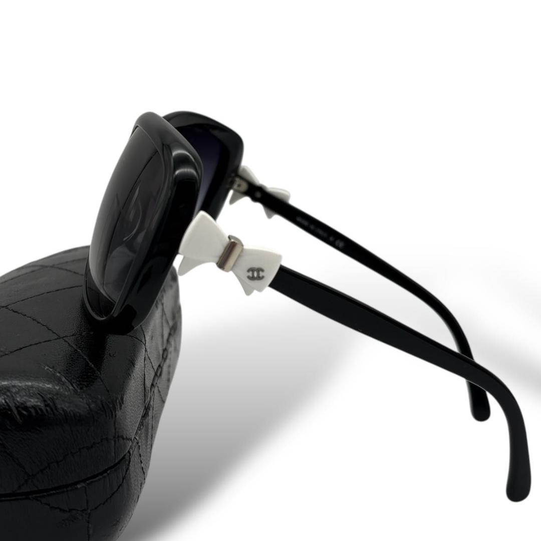 【美品】CHANEL sunglasses case coco ribon