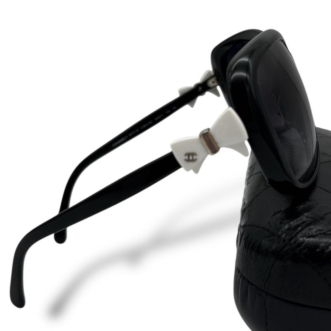 【美品】CHANEL sunglasses case coco ribon