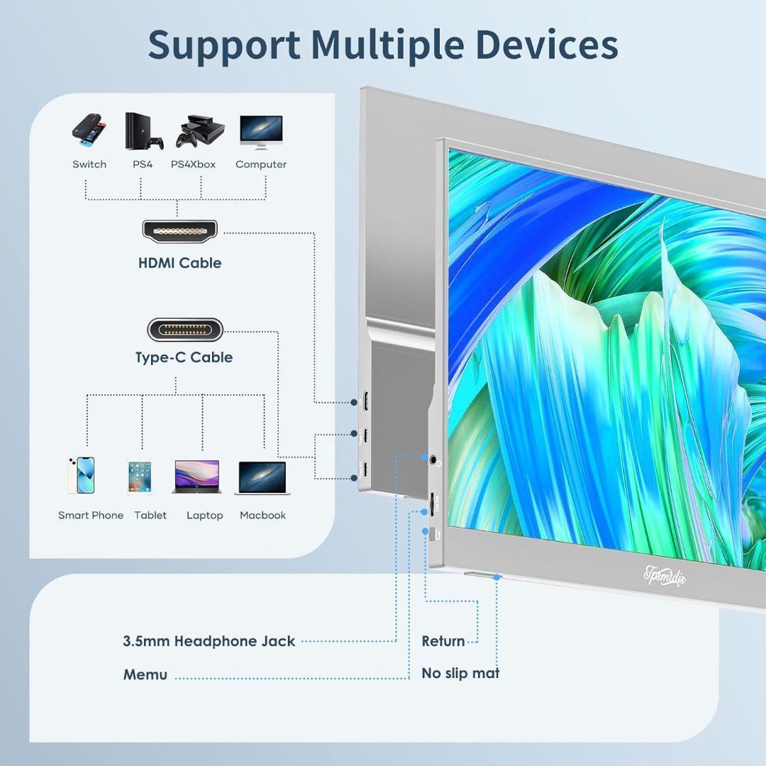 15.6インチ FHDモバイルモニター　Tpsmtdis