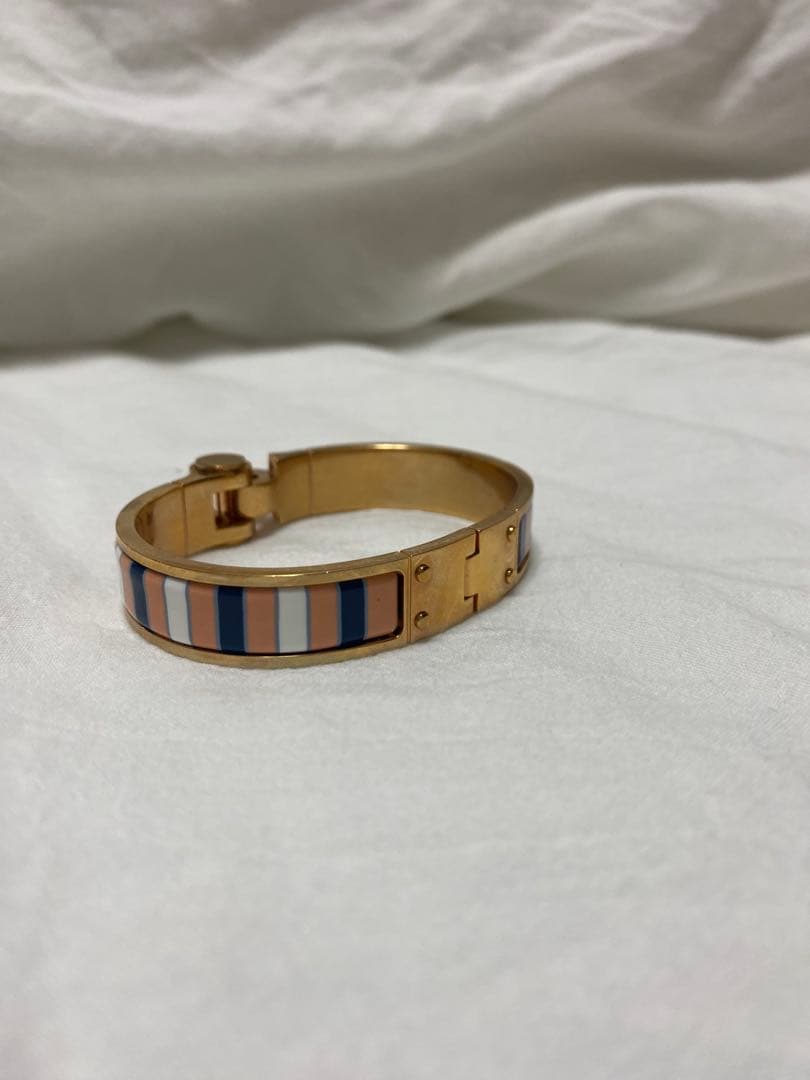 HERMES(エルメス) シャルニエール バングル ブレスレット ゴールドブルー