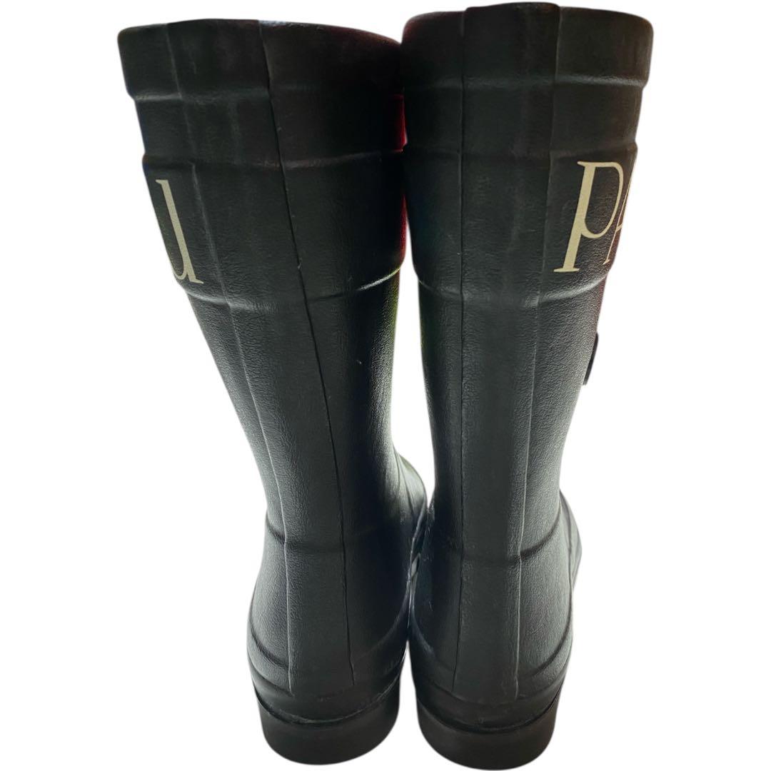【極美品】PATOU パトゥ ルシャモ レインブーツ 黒 36
